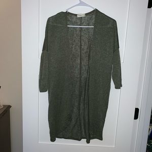 Olive Green lightweight Cardigan